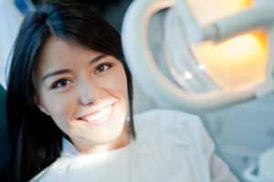 Female Dental Patient in the chair