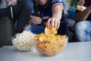 Snacks on table